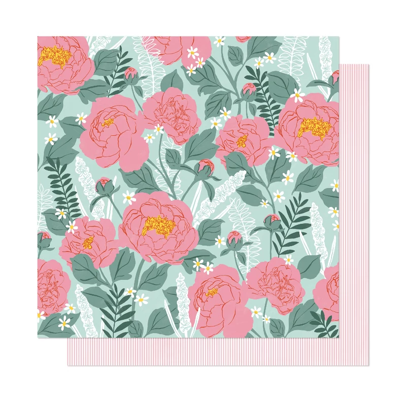 Dear Lizzy - It's All Good 12x12 Patterned Paper - Bloomed