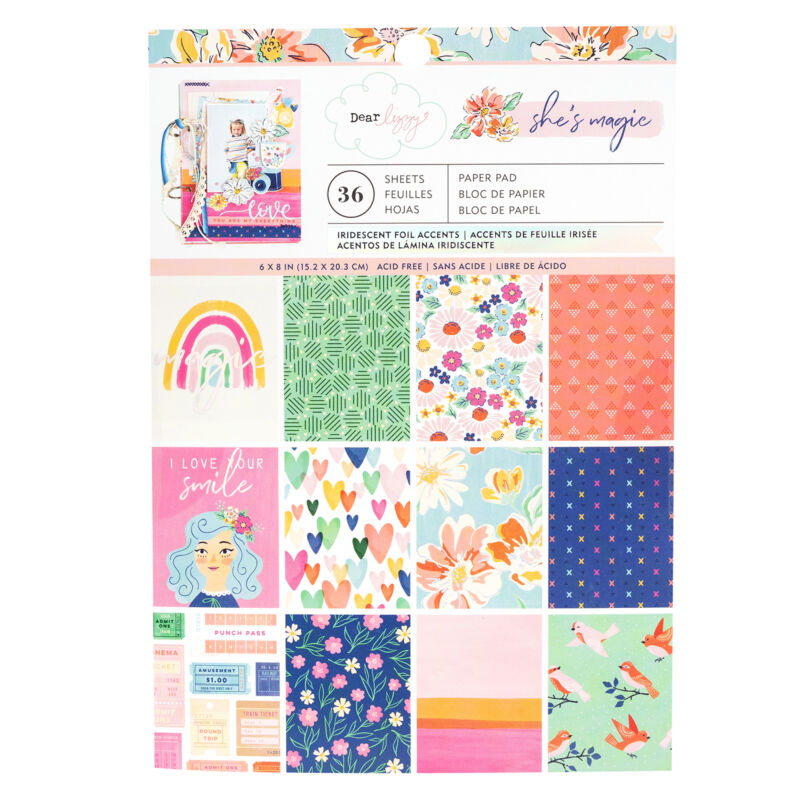 Dear Lizzy - She's Magic 6x8 Paper Pad (36 Sheets)