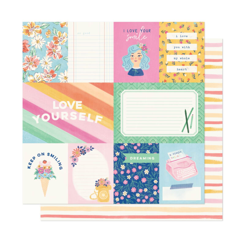 Dear Lizzy - She's Magic 12x12 Patterned Paper - A Simple Hello