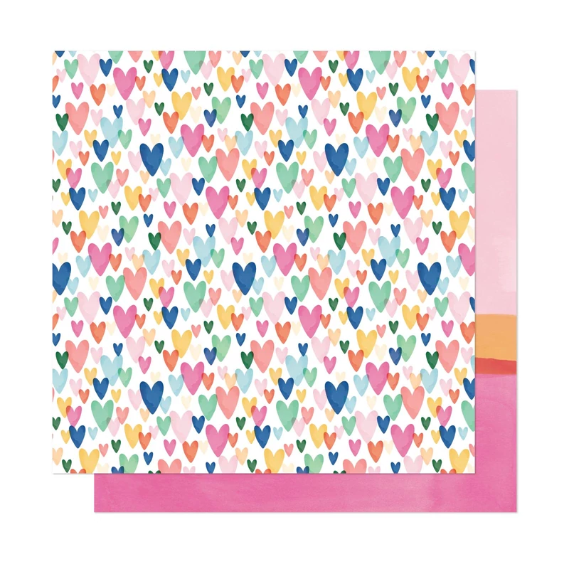 Dear Lizzy - She's Magic 12x12 Patterned Paper - Kind Heart