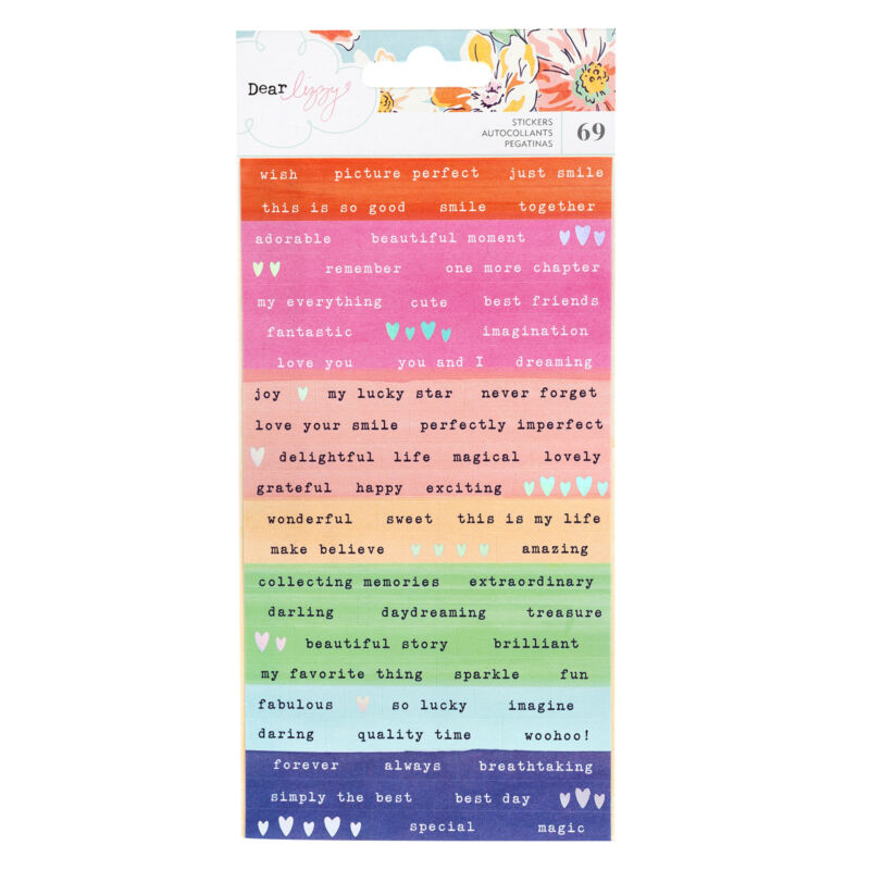 Dear Lizzy - She's Magic Confetti Stickers (69 Piece)
