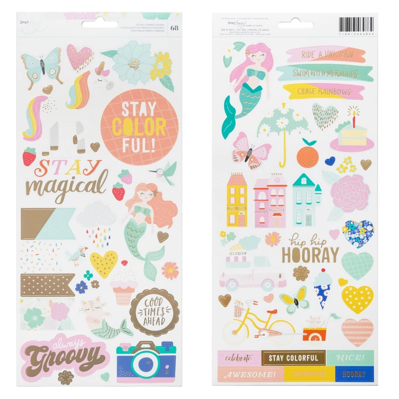 Dear Lizzy - Stay Colorful 6x12 Stickers