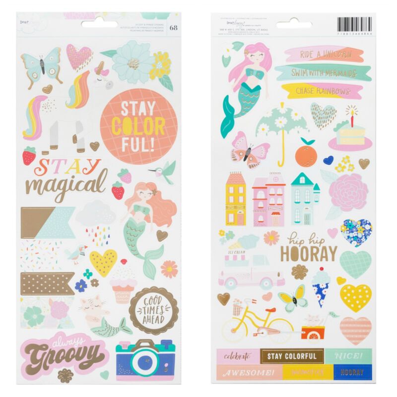 Dear Lizzy - Stay Colorful 6x12 Stickers