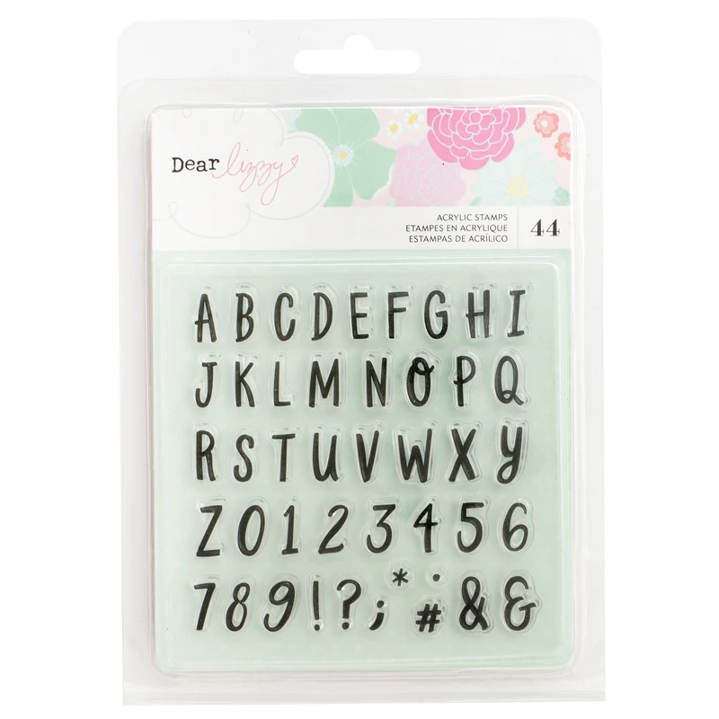 Dear Lizzy - Stay Colorful Alpha Stamp Set 
