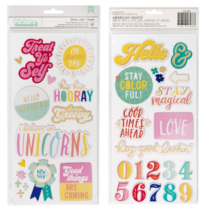 Dear Lizzy - Stay Colorful Phrase Thickers