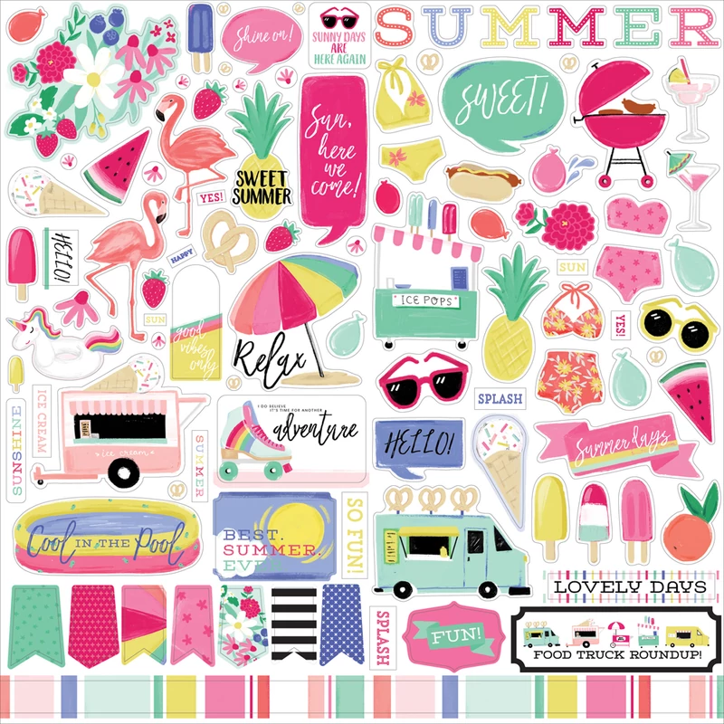 Echo Park - Best Summer Ever 12x12 Stickers