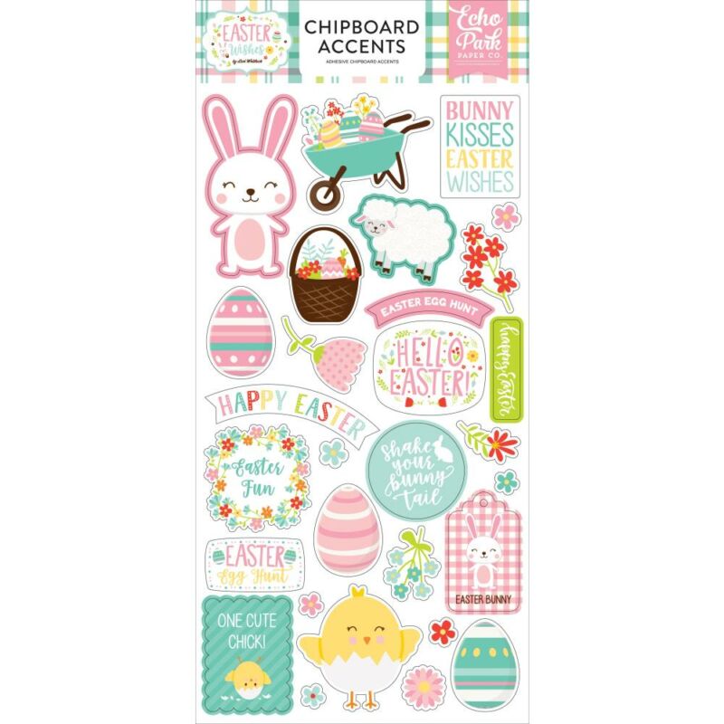 Echo Park - Easter Wishes 6x13 Chipboard - Accents