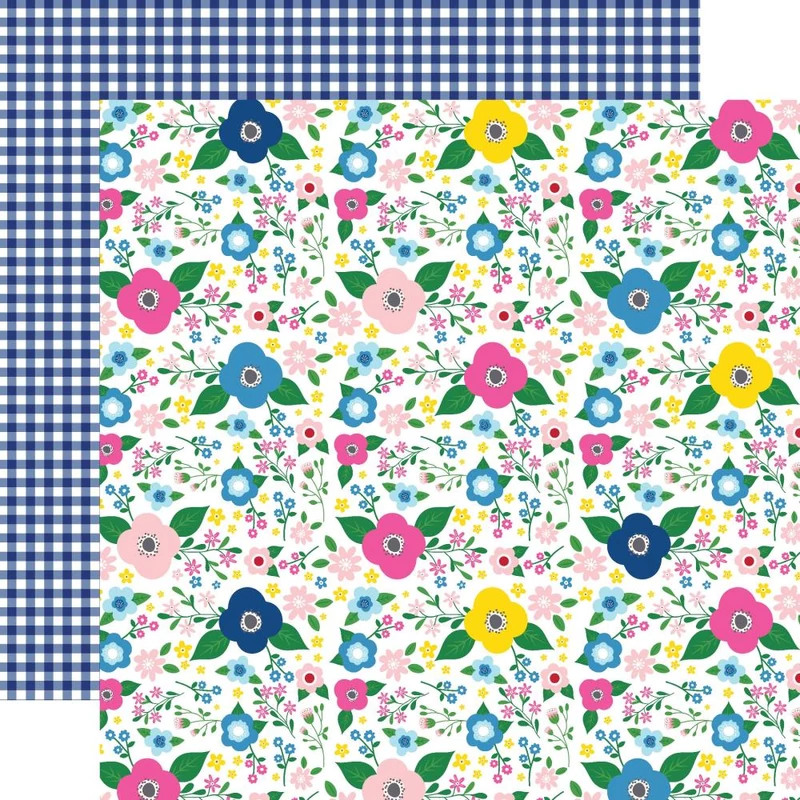 Echo Park - I Love Summer 12x12 Paper - Summer Floral