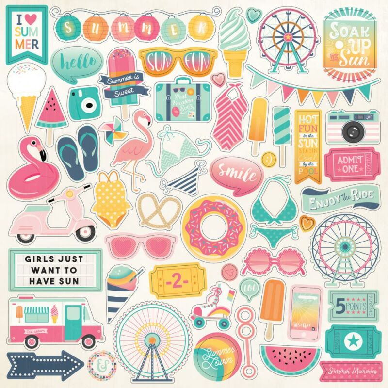Echo Park - Summer Dreams 12x12 Stickers