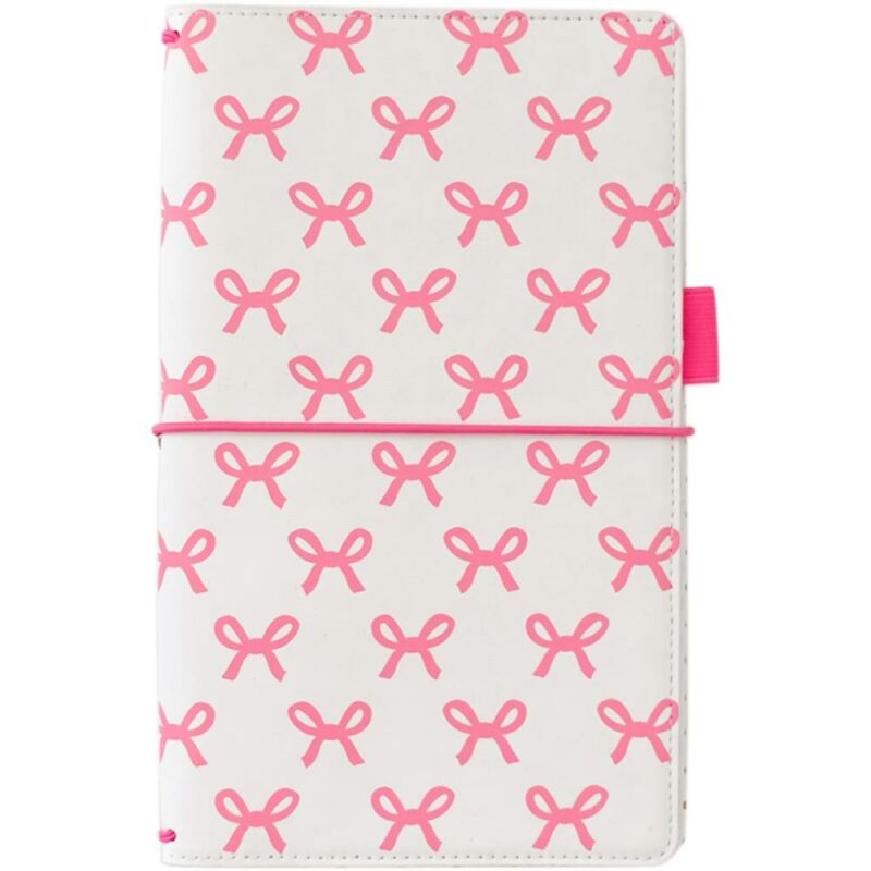 Freckled Fawn Pocket Travelers Notebook - Pink Bows