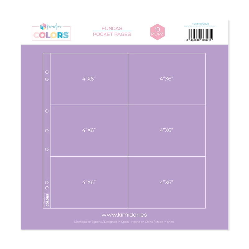 Kimidori Colors - 12x12 Pocket Page 2 (10 pieces)