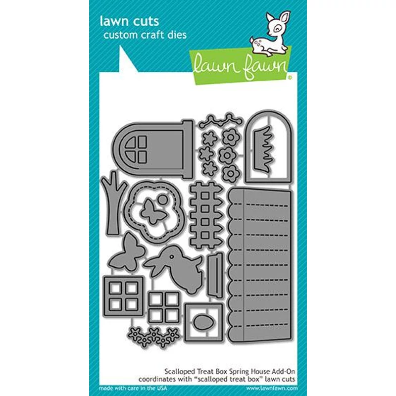 Lawn Cuts - Scalloped Treat Box Spring House Add-On