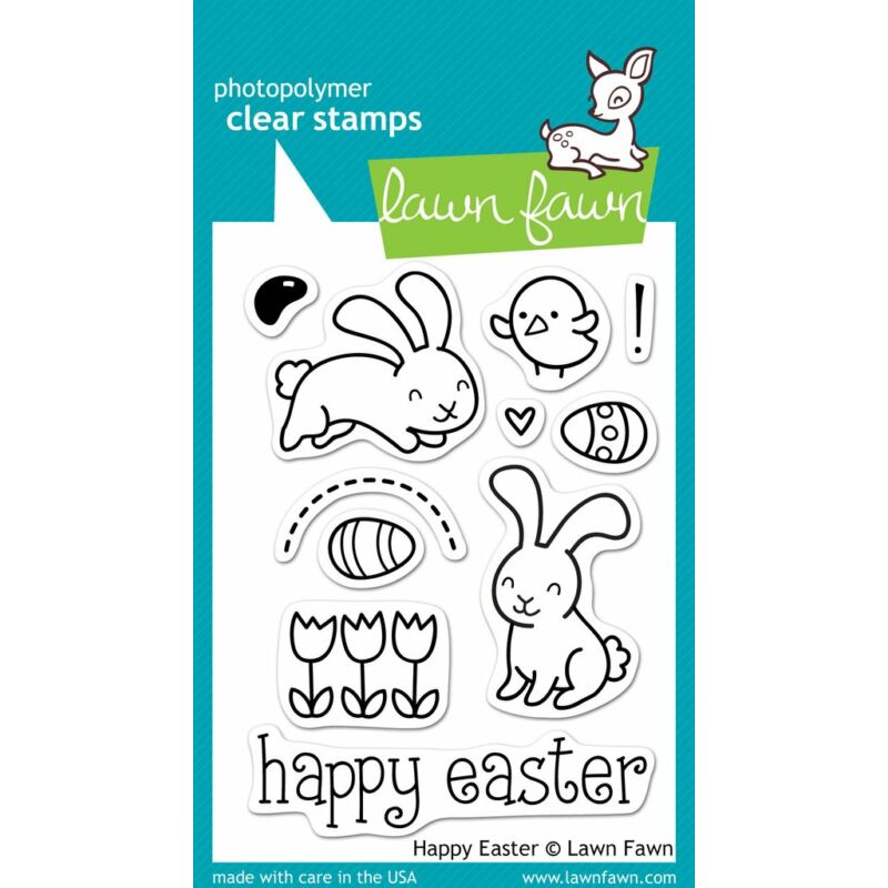 Lawn Fawn 3x4 Clear Stamp - Happy Easter