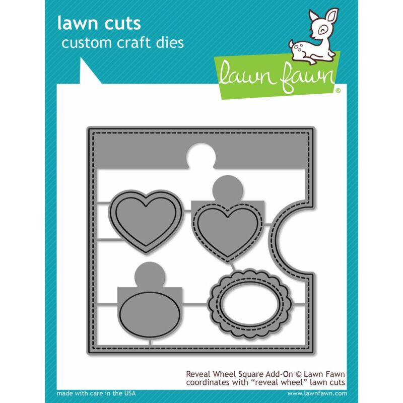 Lawn Fawn Die Set - Reveal Wheel Square Add-on