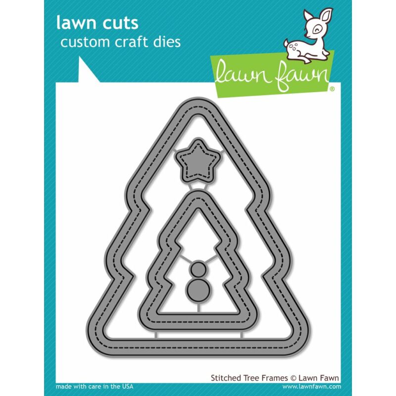 Lawn Fawn Die Set - Stitched Christmas Tree Frames