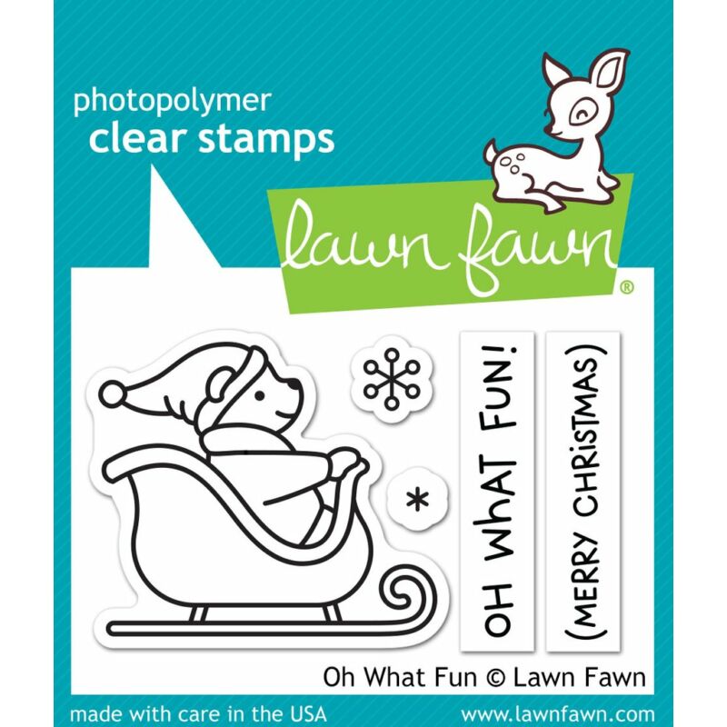 Lawn Fawn 2x3 Clear Stamp - Oh What Fun