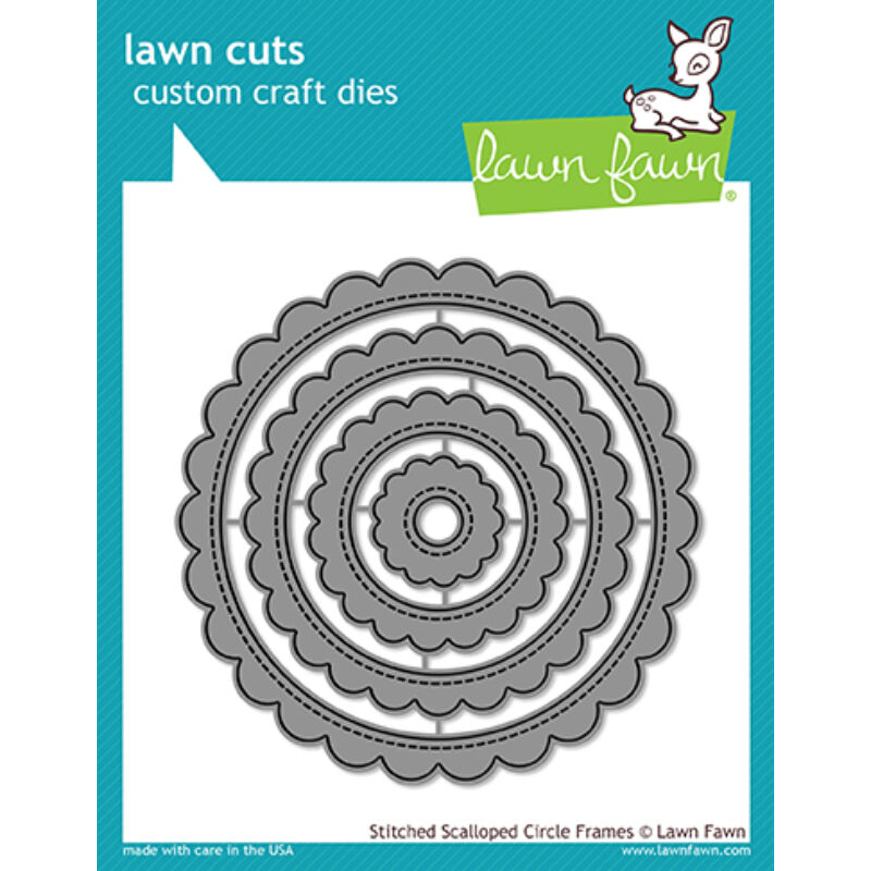 Lawn Fawn Die Set - Stitched Scalloped Circle Frames