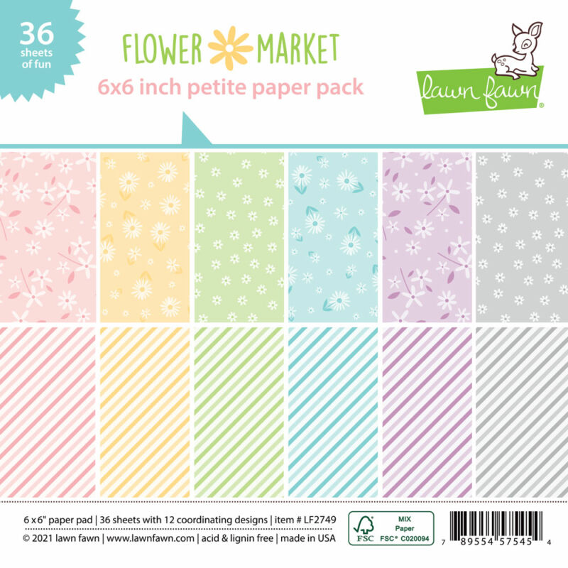 Lawn Fawn - 6x6 Petite Paper Pad - Flower market