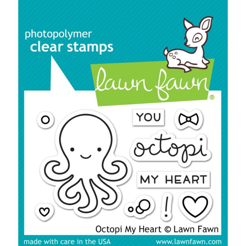 Lawn Fawn Clear Stamp - Octopi My Heart