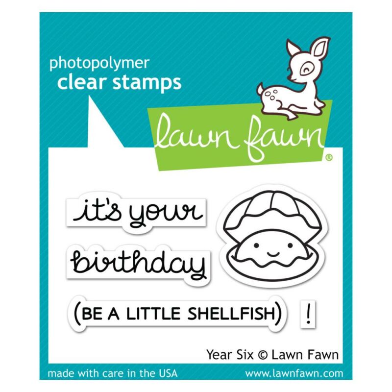 Lawn Fawn Clear Stamp - Year Six