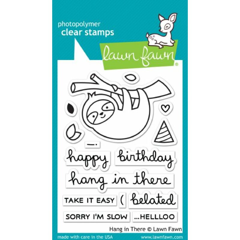 Lawn Fawn Clear Stamp - Hang in There