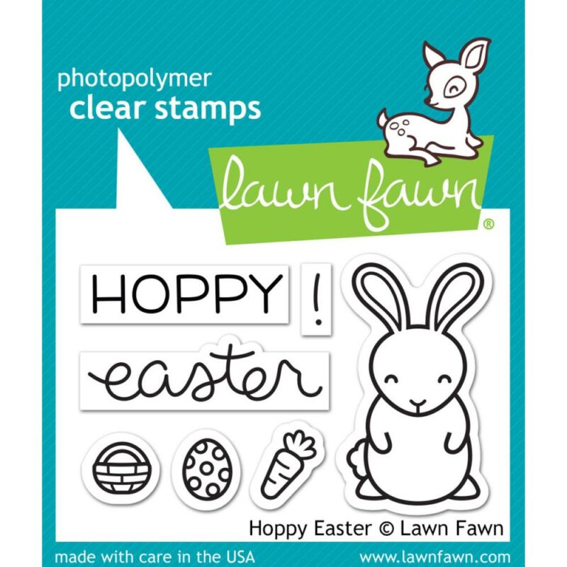 Lawn Fawn 2x3 bélyegző - Hoppy Easter