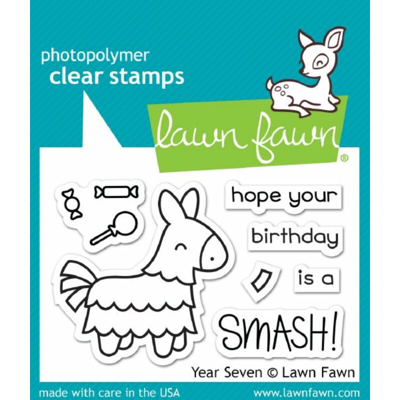 Lawn Fawn Clear Stamp - Year Seven