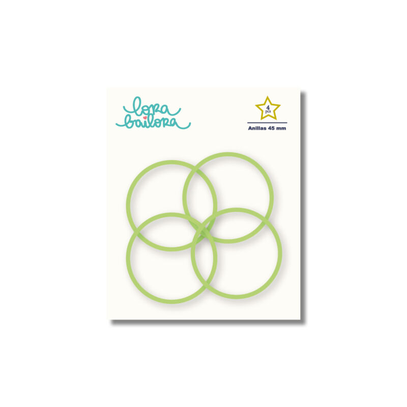 Lora Bailora - Book Ring 45 mm - Green (4 Pieces)