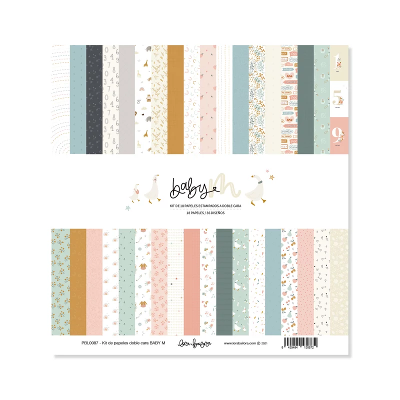 Lora Bailora - Baby M 12x12 Paper Pad (18 Sheets)