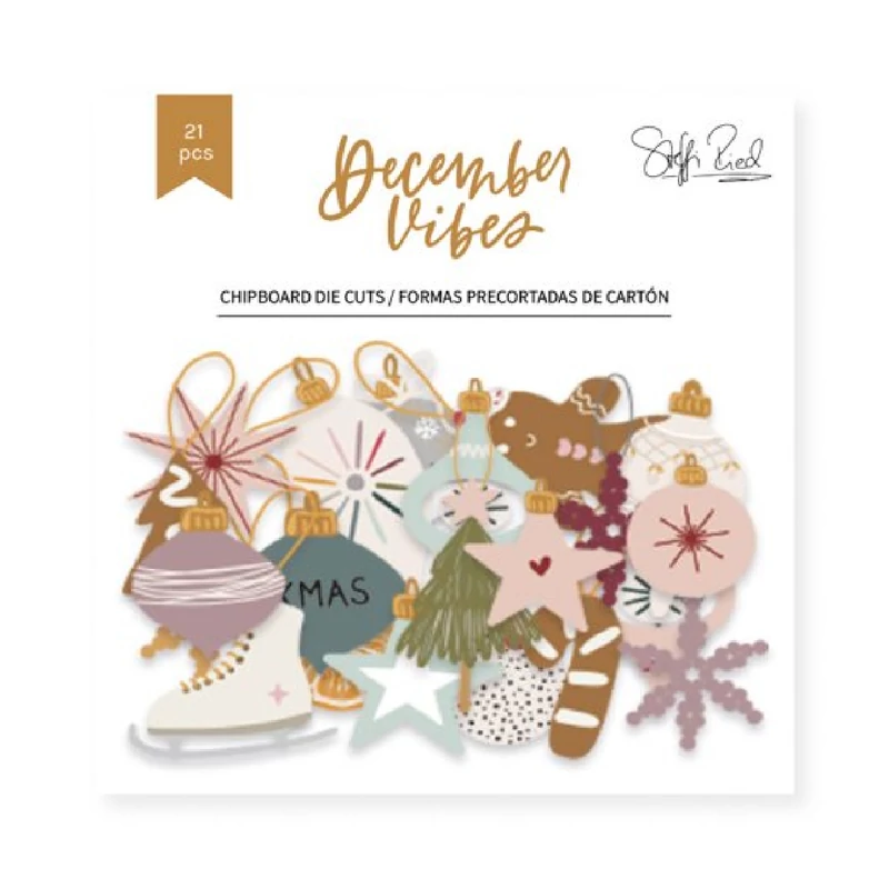 Lora Bailora - December Vibes Die cuts chipboard