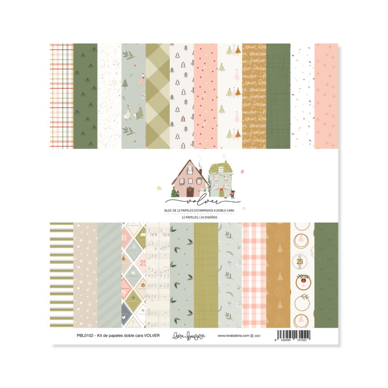 Lora Bailora - Volver 12x12 Double-Sided Paper Kit (12 pieces)
