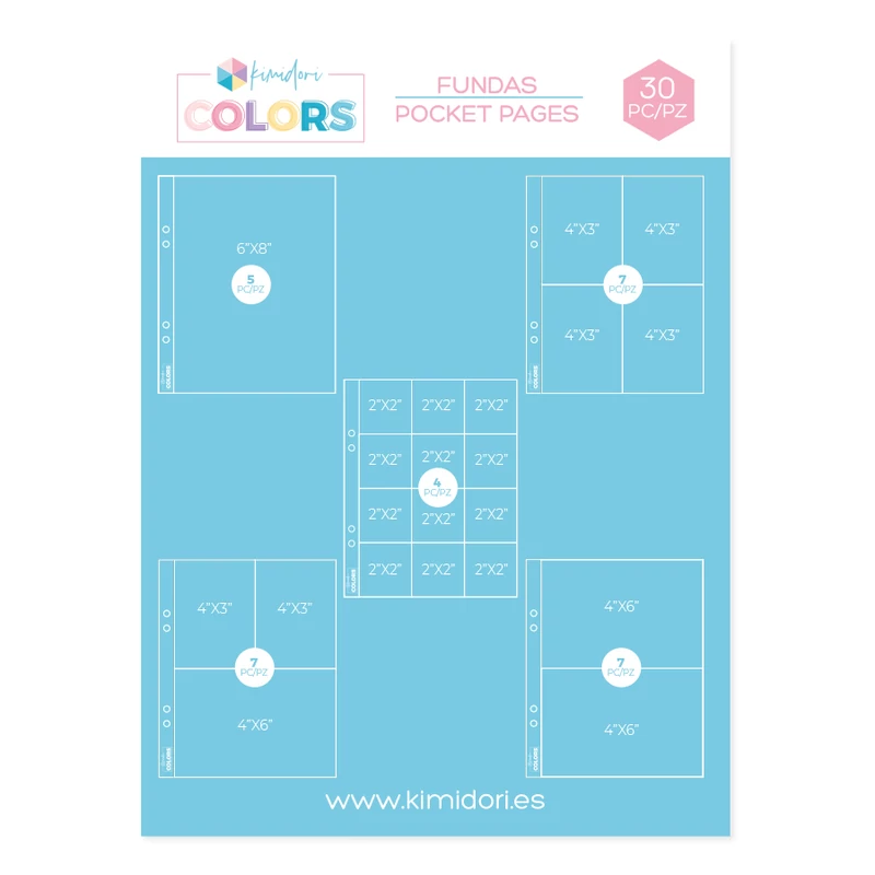 Kimidori - 6x8 Pocket Pages Variety Pack (30 pieces)