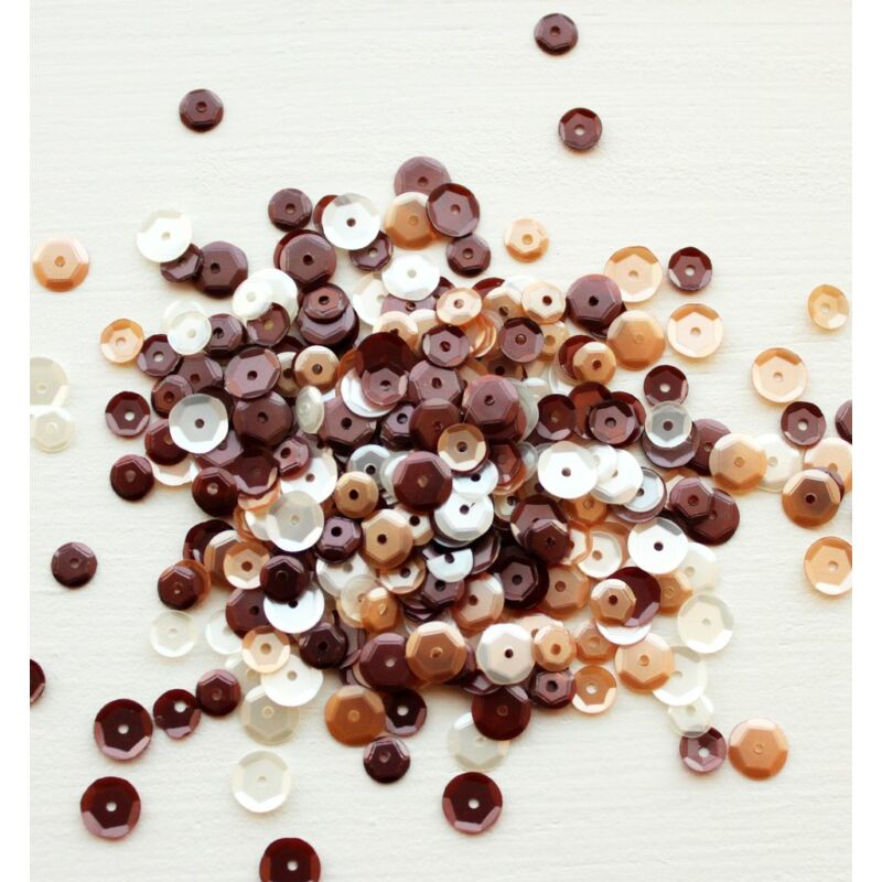 Neat &amp; Tangled Sequin Mix - Coffee and Cream 