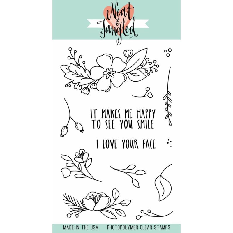 Neat and Tangled Stamp Set - Friendly Florals