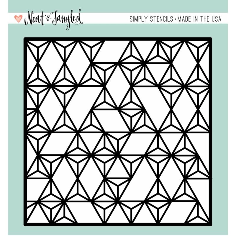 Neat and Tangled Simply Stencils - Modern Triangles