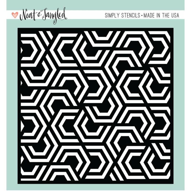 Neat and Tangled Simply Stencils - Nesting Hexagons