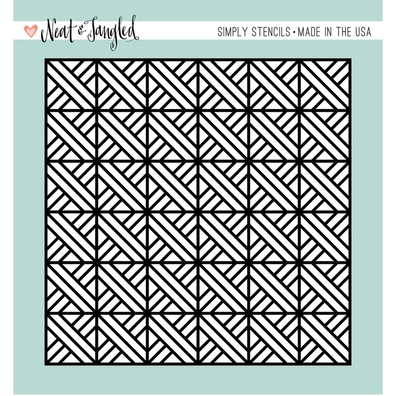 Neat and Tangled Simply Stencils - Parquet 