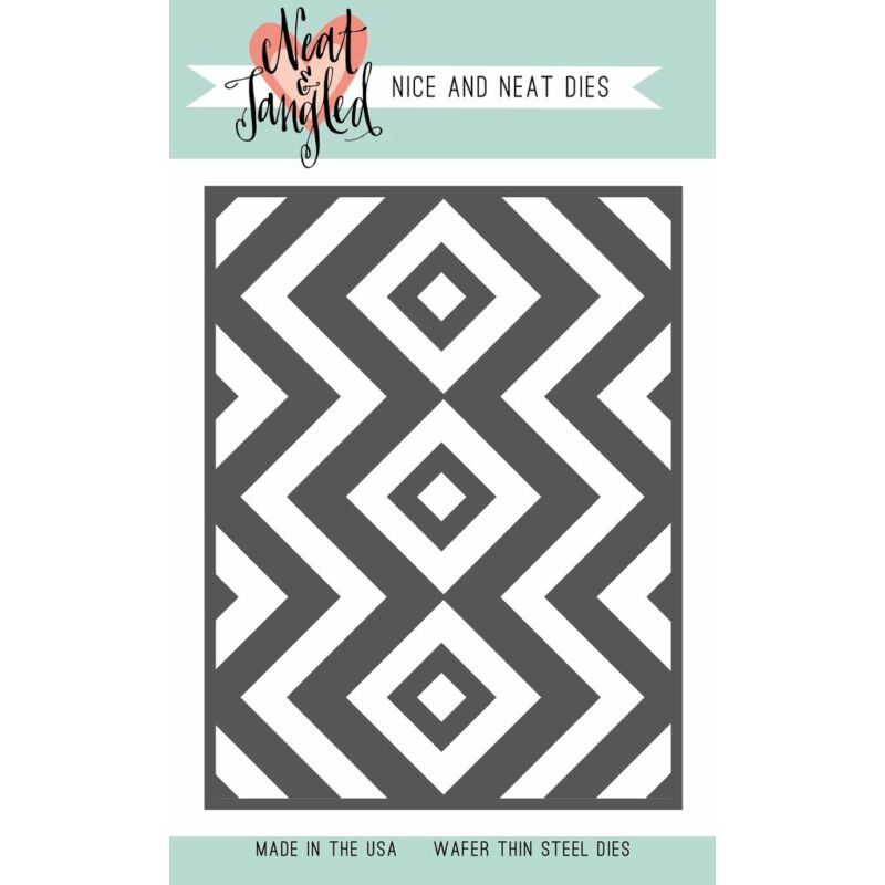 Neat and Tangled Cover Plate - Square and Chevrons 