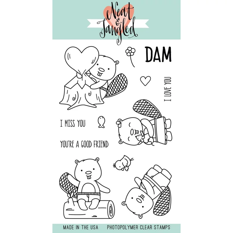 Neat &amp; Tangled 4x6 Stamp Set - Beavers Eh
