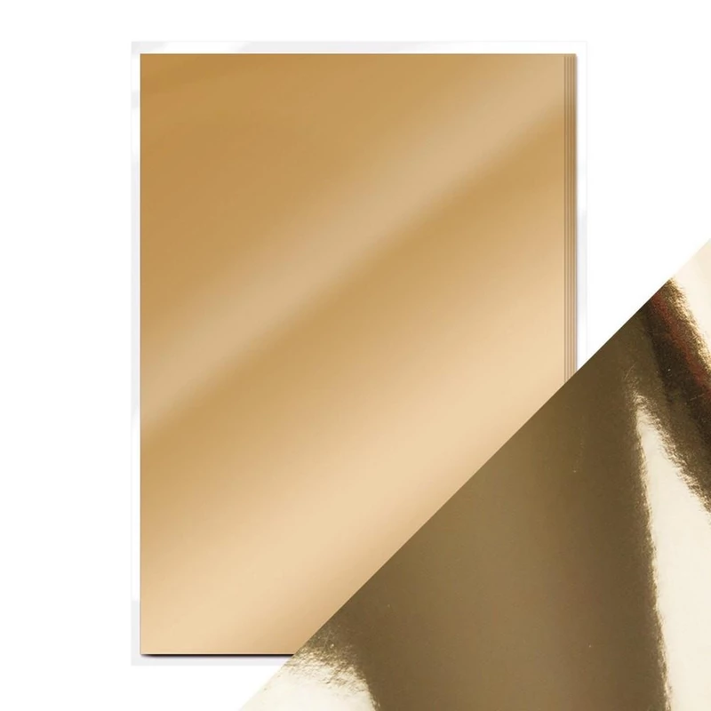 Craft Perfect - Mirror Card - Harvest Gold A4 5pcs