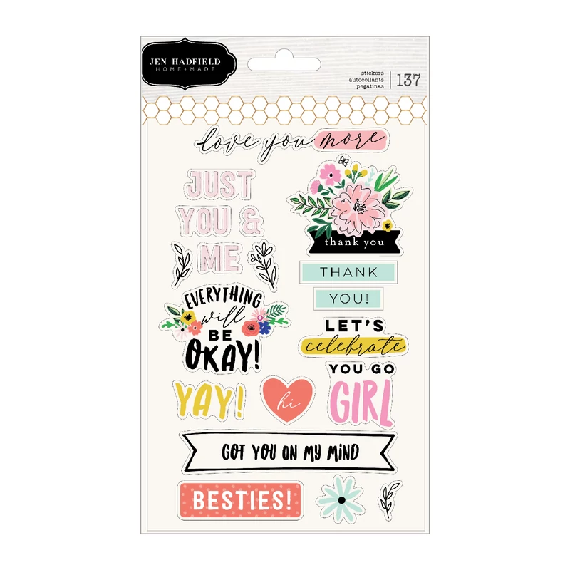 Pebbles - Hey, Hello Sticker Book (137 Piece)