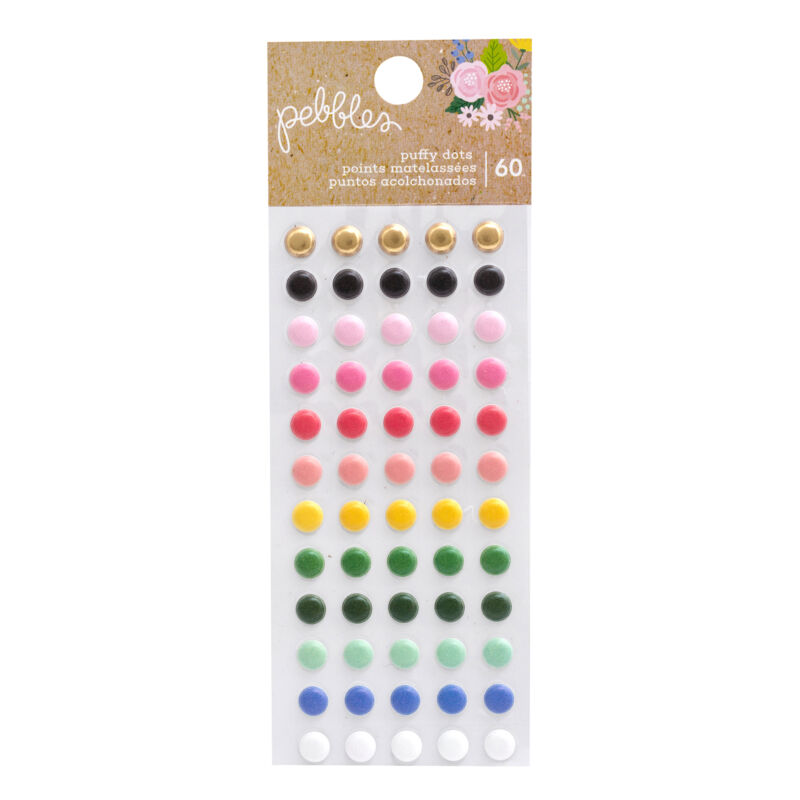 Pebbles - Lovely Moments Puffy Dots (60 Piece)