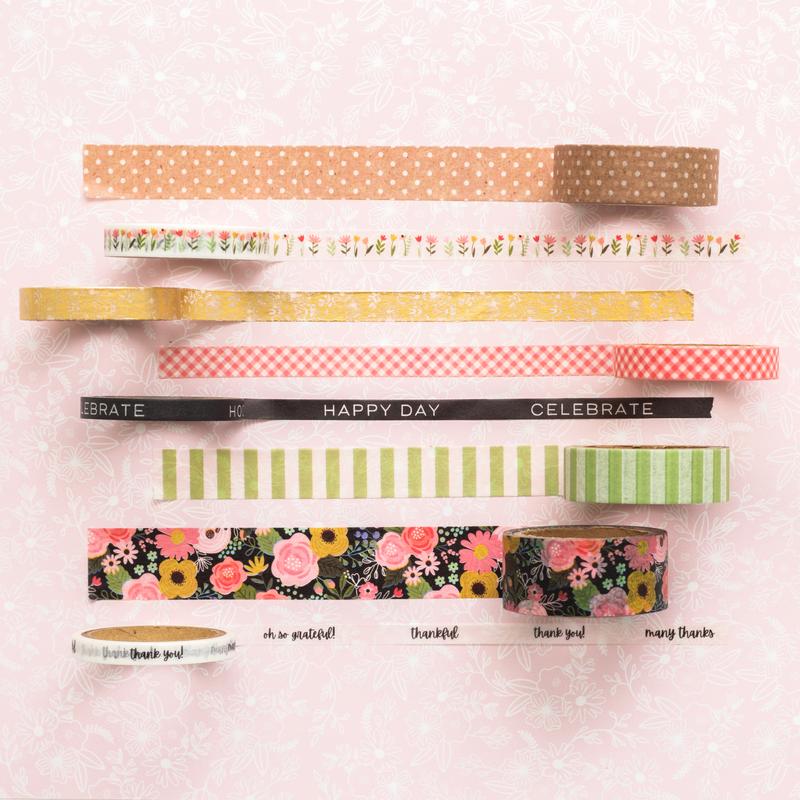 Washi Tapes Ribbons Pebbles Lovely Moments Washi Tape 8 Piece Pink And Paper Scrapbooking Shop