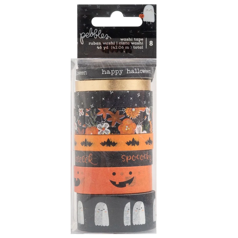 Pebbles - Spoooky Washi Tape (8 Piece)
