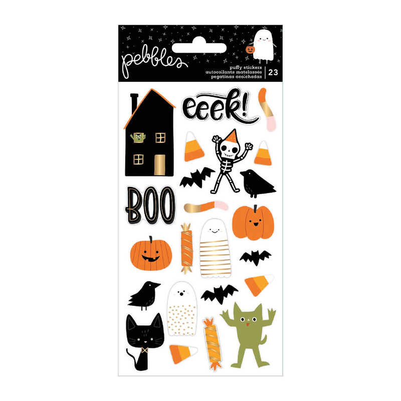 Pebbles - Spoooky Puffy Stickers (23 Piece)