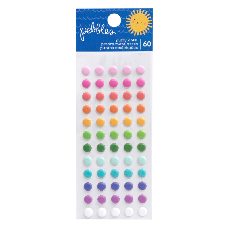 Pebbles - Sun and Fun Puffy Dot (60 Piece)