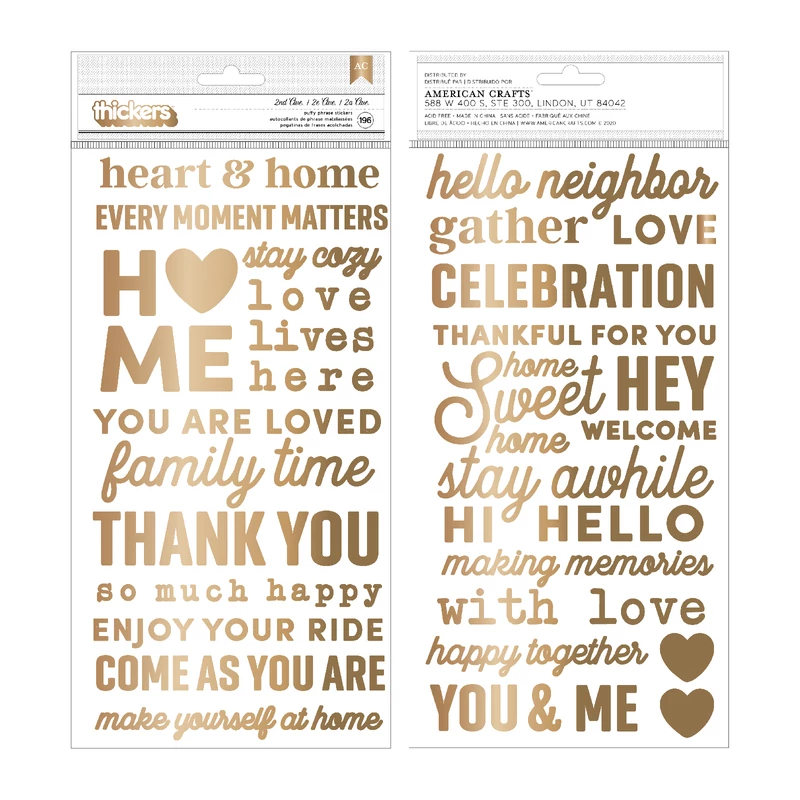 Pebbles - The Avenue  Puffy Phrase Thickers (196 Piece)