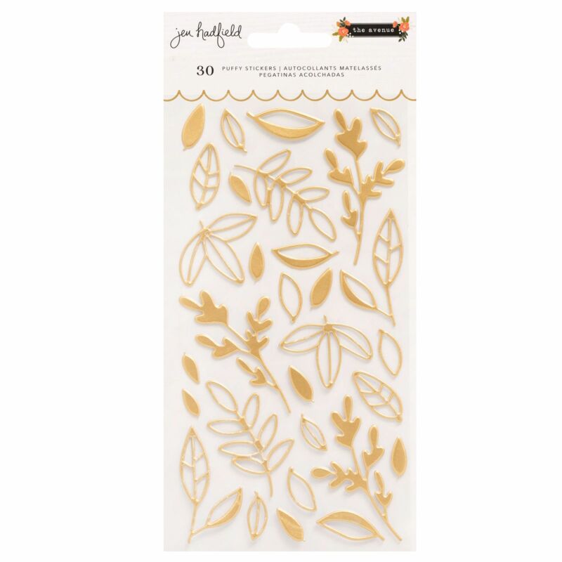 Pebbles - The Avenue Puffy Leaves Sticker (30 Piece)