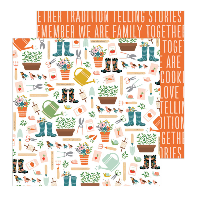 Pebbles - This is family 12x12 Patterned Paper - Growing Together