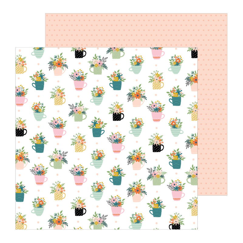 Pebbles - This is family 12x12 Patterned Paper - House Plants